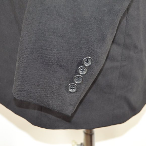 Pronto Uomo 42R Sport Coat Blazer Suit Jacket Blac - Picture 3 of 8